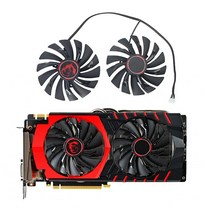 Coolerage PLD10010S12HH 그래픽 카드 팬 MSI GTX 1060 1070 1080 Ti Armor 950 960 980Ti 게이밍 RTX 2070 3060 307, 4 Pin