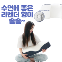 잠이 잘오는 목이 편한 라벤더 경추베개 겉커버+속커버+라벤더패치 포함, 라벤더 패치 추가