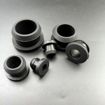 검정색 4.5mm-50.6mm 실리콘 고무 스냅 온 그로멧 구멍 플러그 엔드 캡 마개 와이어 케이블 보호 부시, 61 12mm(Bore 9mm)10pcs