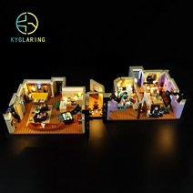 KY 레고 프렌즈 아파트 10292 LED 조명 램프 세트 DIY 디스플레이, 기본형+리모컨