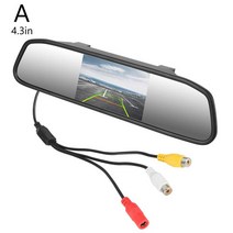 UHD룸미러블랙박스 센서유라이브 자동차 후면보기 미러 백업 카메라 모니터 8 LED TFT 후면 비전 나이트, 01 4.3 inches