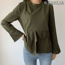 다일리아 샬롯 블라우스 딥그린