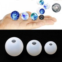 UV레진아트 공예용 만들기 실리콘 몰드 원형구 몰드, 20mm