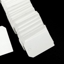 화이트종이네임택 테그 포장 감사태그 라벨지 선물