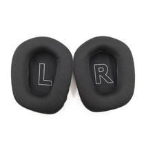 Logitech G733 G335 이어폰 쿠션 이어 패드를위한 업그레이드 된 내구성 이어 패드, 검은색