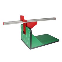 유연성 좌전굴 측정기 체대 입시 실기 체력 검사 기구, 그린 우드(10단 조절) 유연성 좌전굴 측정기