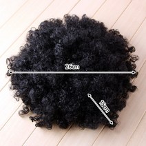 파티용 뽀글이 가발(검정) 아프로가발, 상세페이지 참조