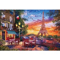 1000pcs 직소 퍼즐 도미니크 데이비슨 가스등과 함께 휴식의 파리 컴팩트 조각 26x38cm 13-11