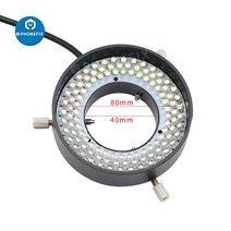 산업용 카메라 멀티 컬러 LED 링 라이트 램프 41mm Illuminator 기계 비전 108pcs LED 조명 램프, 01 Red