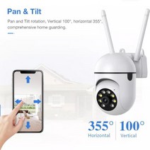 가정용cctv 스마트폰cctv 365 720 카메라 와이파이 감시 풀 컬러 나이트 비전 보안 보호 모션 추적 시큐리, 02 Add 32G