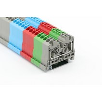 서일전자 USL-5RM_10P 300V 20A (1EA) 레일용 단자대 터미널블럭 커넥터 DINRAIL, 녹색, 선택안함