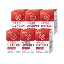 스마일렌 나토키나제 9 30정X6통 나토균배양분말, 6통, 30정