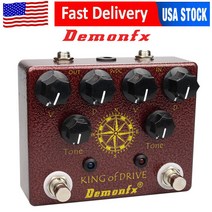 Demonfx King 데몬FX 데몬에프엑스 오버드라이브 기타 킹 디스토션 이펙트 페달(코트 톤의 클론)
