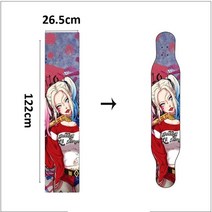 언노운롱보드 댄싱롱보드 12226.5cm 롱 보드 샌드페이퍼 서핑 보드 댄스 보드 그립, a