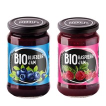 루돌프 유기농 블루베리잼 & 라즈베리잼 400g 2개, 유기농 블루베리잼 & 라즈베리잼, 400g, 2개