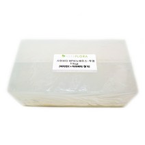 허브플로라 기능성 비누 베이스 투명, 시어버터 비누 베이스 화이트 1kg
