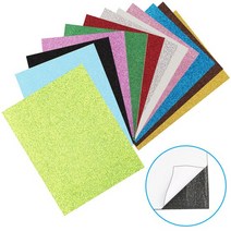 반짝이펠트지 접착 비접착, 비접착/빨강