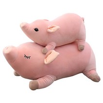 소파 돼지 쿠션 인형뽀글이 아기자기 베개 봉제 키즈 고양이 선물 장난감 캐릭터 인형 돼지, 옵션01, 55cm