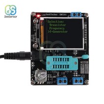 발전기 트랜지스터 테스터 lcr mega328 다이오드 커패시턴스 esr 전압 주파수 측정기 pwm 구형파 주파수 신호 발생기 diy 키트 132, 02 English Assembled