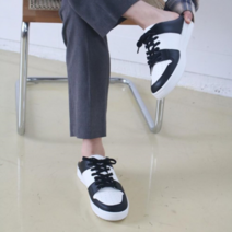 남자 운동화슬리퍼 배색 레이스업 올백 블로퍼