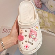 Suit Selling Sanrio Series Cartoon PVC Shoe Buckle Croc Charms Shoes Decorations Available Wholesale