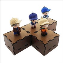 OIH043764네모난 우드 회전뮤직박스 겨울아이 로미오앤줄리엣