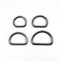 JStrading D링 디링 연결고리 흑니켈, 2개, 30mm