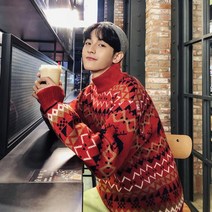 가바바 남성 목폴라 니트티 화려하지만 과하지 않은 겨울 스웨터 G25639