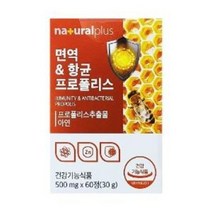 4-22 면역 항균 아연 프로폴리스 꿀벌 환절기 건강 구강 츄어블 가족 레몬 과즙 사양 벌꿀 페퍼민트 로얄 젤리 500mgx60정