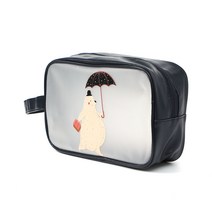 레이니베어 반투명 파우치 여행용 화장품 운동 가방