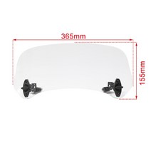 바이크 오토바이 범용 윈드실드 클램프 장착 다양한 윈드스크린 스포일러 확장 R 200GS F800GS 용 tmax용 b, 03 Large Transparent