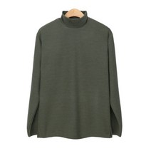 브이와이 남자 반목폴라 하프넥 슬릿 베이직 니트 티셔츠