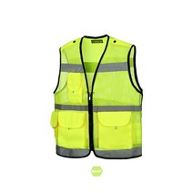 방범조끼 형광 안전 작업 경찰 조끼(프린팅 가능), 방범 조끼 고급형B(DS 36)