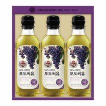 [KT알파쇼핑]선물세트 백설 포도씨유 3호(500ml*3병), 3병, 500ml