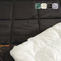 [국산] 리빙캐슬 겨울 라이즈 실크 극세사 토퍼 매트리스 패드 논슬립 LM솜, 블랙