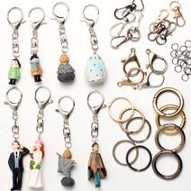 에어팟 키링 열쇠고리 키홀더 만들기재료, 작은오링1x5-니켈(약30개)