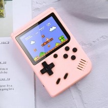 레트로 미니 오락실 게임기 sup 아케이드 8비트 추억의게임 미니 오락기 고전 620가지, 마카롱 800개임-핑크