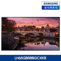 삼성전자 사이니지 디스플레이 4K UHD LH65QBRBBGCXKR DID 모니터 [본체], 본체+벽걸이(삼성무료설치)