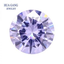 팬톤컬러칩 라벤더 큐빅 지르코니아 라운드 모양 5A 브릴리언트 컷 루즈 CZ 스톤 합성 쥬얼리 11 ~ 20mm 보석, 20mm 5pcs