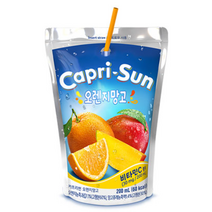 농심 카프리션 오렌지망고 200ml, 6개