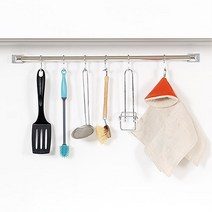 리빙코아 국산 주방 싱크대 스텐 조리도구걸이 행거, 2. 중 60cm, 1개