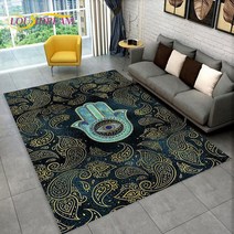 Nazar Evil Eye Tree of Life 영역 러그 가정용 카펫 거실 침실 소파 도어매트 주방 장식 어린이 놀이 미끄럼 방지 바닥 매트, 63.60x90cm23x35in - 9