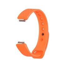 저스트투 Fitbit 인스파이어/인스파이어 HR 활동 추적기/ace2 용 3D 실리콘 손목 밴드 스트랩 스마트워치 교체용 시계, [01] L, [10] 주황색