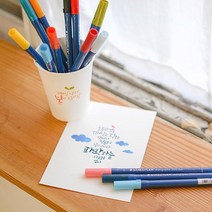 스테들러 캘리그라피 펜 3000 DUO 듀오 수성펜 붓펜, 쿨그레이 그레이 13 (890)