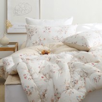 [플로라] 골드베리 모달코튼 차렵이불 단품 SS, 색상:01.화이트 / 구성:01.차렵이불 단품 SS