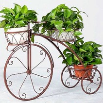철제화분 받침 거치대 자전거 인테리어 화분 선반, 대형 흰색 78x25x55