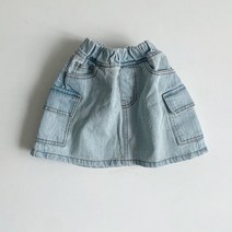 일센치KC 청카고치마 유아동복 키즈 주니어 봄 스커트 등원룩 데일리