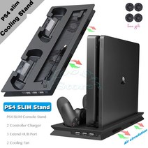 PS4 슬림 스탠드 냉각기 냉각팬 컨트롤러 충전기 충전 도킹 PlayStation