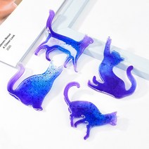 야옹이 냥이 브로치 뱃지 실리콘 몰드 세트 악세사리 부자재 만들기 레진 공예 아트, 01 : 실리콤몰드+뱃지 세트