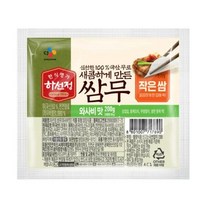 CJ더마켓 반찬 재료 집밥 가정식 탑티어 하선정 쌈무 와사비 무절임 쌈무 절임 장아찌 200G, 21개
